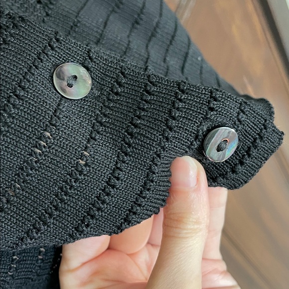 Peruvian Connection Cardigan - Black Size Small - Picture 5 of 7